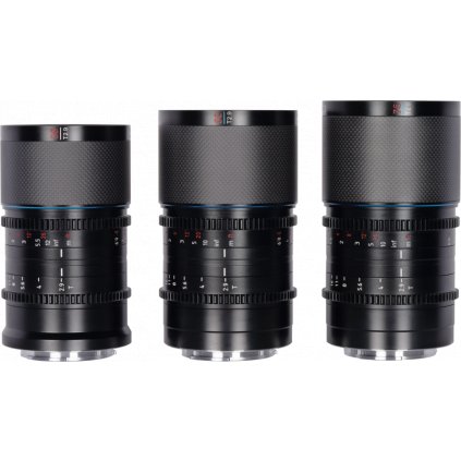 Sirui Anamorphic Lens Saturn Kit 35, 50 & 75mm T2.9 1.6x Carbon Fiber FF E-Mount (Blue Flare)