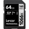 Lexar SDXC Pro 1066x U3 UHS-I R160/W70 (V30) 64GB