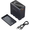 smallrig np f970 usb c rechargeable camera battery black 4469 02