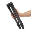 tripod manfrotto befree gt mtbfrtc4gtfb closed with hand