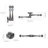 SmallRig HawkLock H21 Quick Release Rosette Magic Arm (11") 4489 SmallRig
