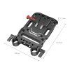 V Mount Battery Plate with Dual 15mm Rod Clamp 3016 SmallRig