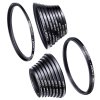 K&F 18 Pieces Filter Ring Adapter Set, Camera Lens Filter Metal Stepping Rings Kit K&F Concept
