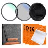 K&F 67mm 2pcs Professional Lens Filter Kit (MCUV/CPL) + Filter Pouch+Lens Cap+3pcs*Cleaning Cloth K&F Concept