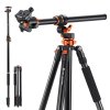 K&F 90 inch /2.3m Camera Tripods magnesium aluminum alloy tripods Reversible Detachable Monopod K&F Concept