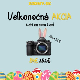 🔥 Veľkonočná akcia 🔥 📅 Termín: 2.4.2026 – 7.4.2026 💰 Platíte len za 2 dni, techniku máte na celé sviatky! 🎥 Prenajmite si...