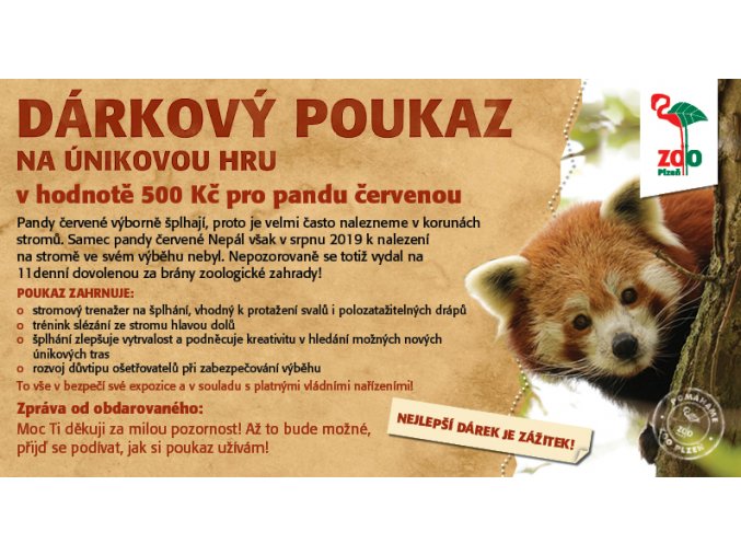 Darkovy poukaz panda