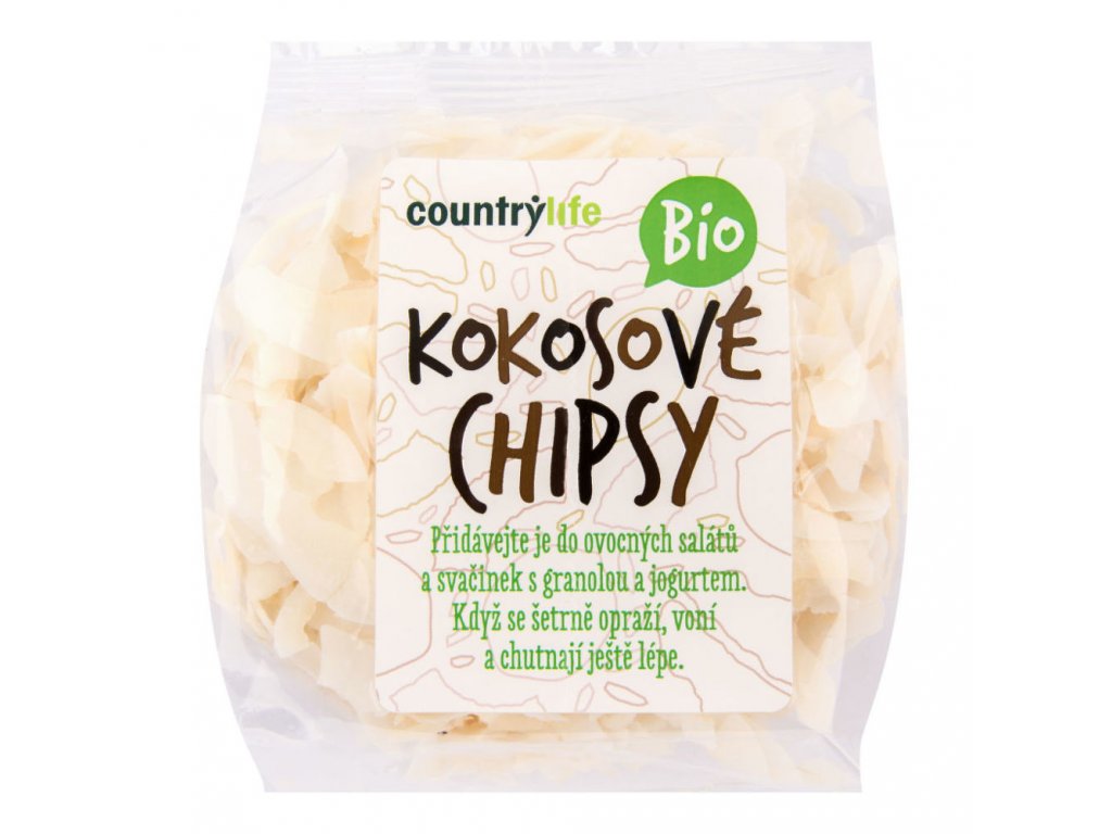 Kokosové chipsy COUNTRY LIFE BIO 150 g