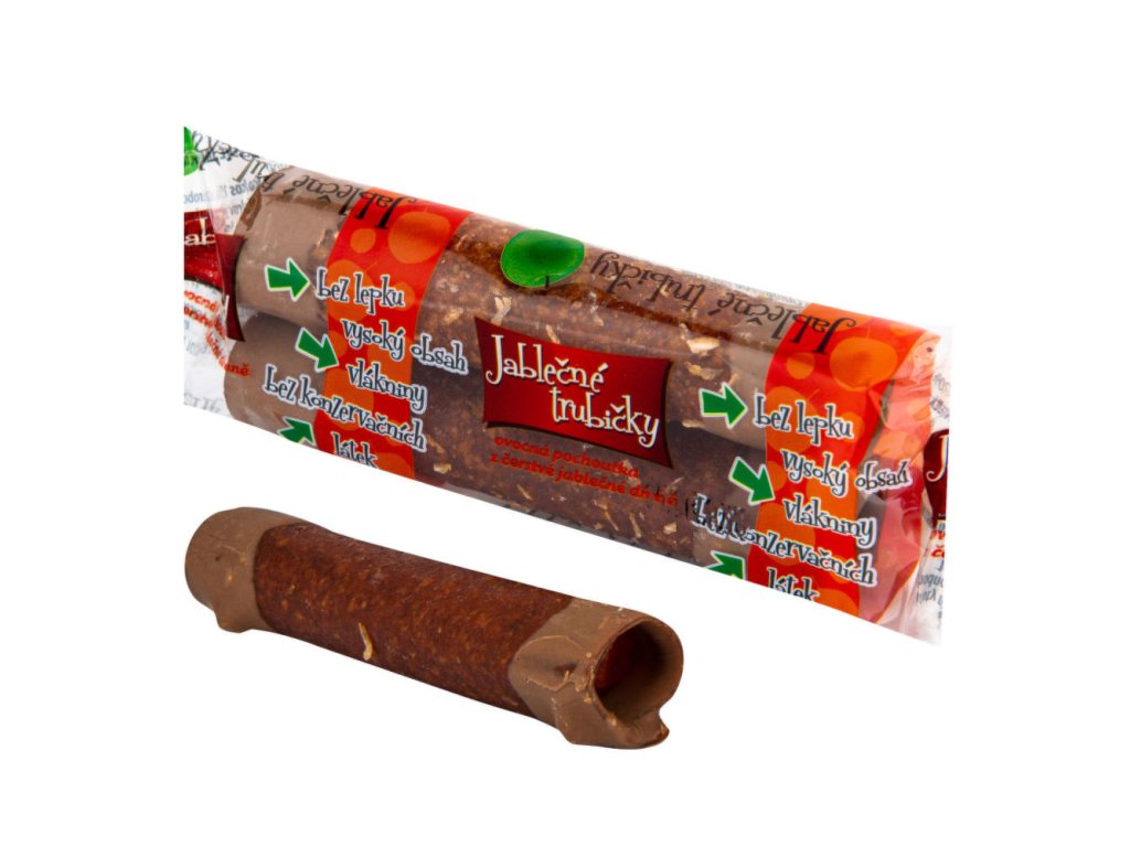 Trubičky jablečné s karobem B. PRODUKT 24 g
