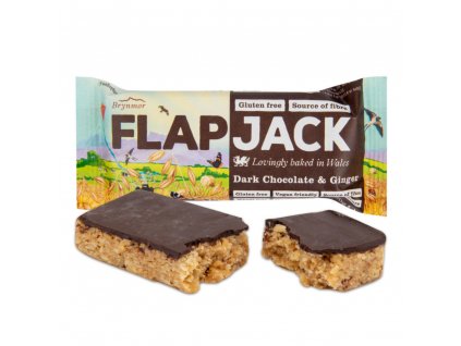 Flapjack ovesný čokoláda se zázvorem bezlepkový WHOLEBAKE 80 g