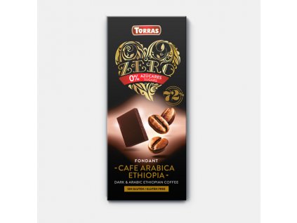 Čokoláda Zero 72% s kávou arabika TORRAS 100 g