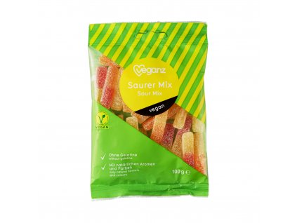 Bonbony gumové kyselý mix 100 g VEGANZ