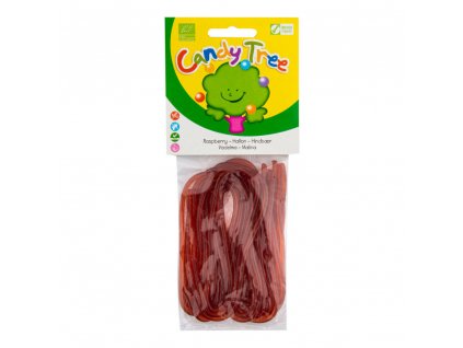 Provázky s příchutí malin CANDY TREE BIO 75 g