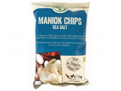 Maniokové chipsy s mořskou solí BIO 30 g