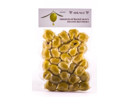 Zelené olivy bez pecky vakuum 140 g