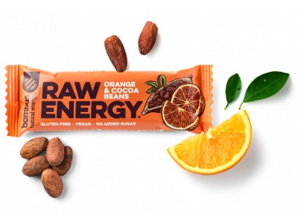 BOMBUS Raw Energy Orange&cocoa beans 50 g