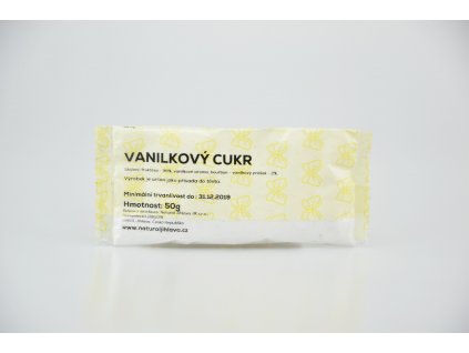 Vanilkový cukr s fruktózou NATURAL 50 g