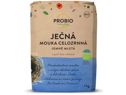 Mouka ječná celozrnná jemně mletá PROBIO BIO 1 kg