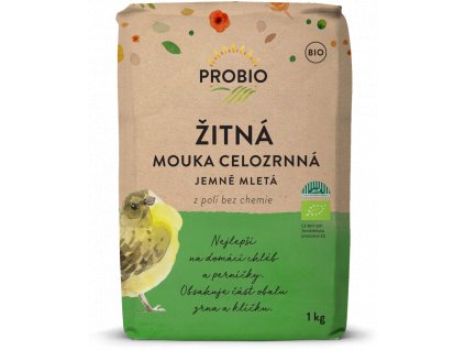 Mouka žitná celozrnná jemně mletá PROBIO BIO 1 kg