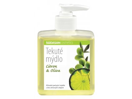 Mýdlo tekuté Citron – Oliva SODASAN 300 ml