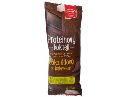 Koktejl Protein čokoládový s kokosem 30 g SEMIX