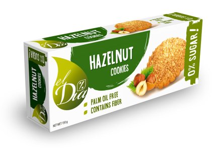 Cookies lískooříškové bez cukru el Dia 130 g