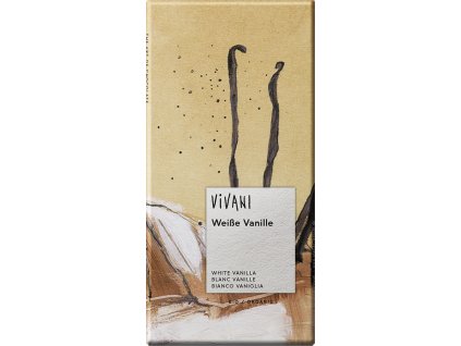 Čokoláda bílá s vanilkou 80 g BIO VIVANI