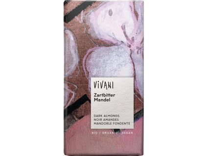 Čokoláda hořká s mandlemi 100 g BIO VIVANI