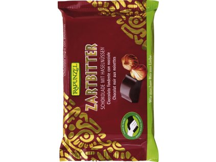 Čokoláda hořká s lískovými oříšky 100 g BIO RAPUNZEL