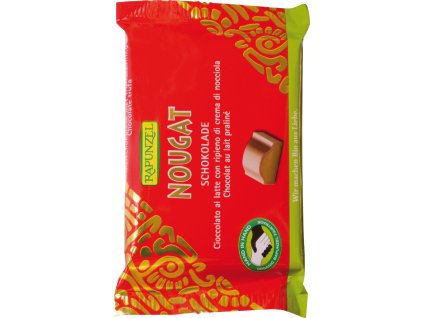 Čokoláda mléčná s nugátem 100 g BIO RAPUNZEL