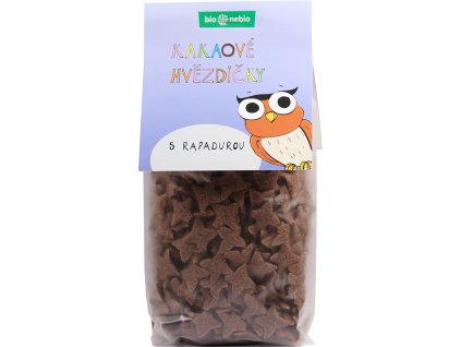 Hvězdičky kakaové s Rapadurou 150 g BIO BIO-NEBIO