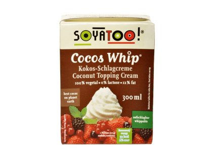 Soyatoo Šlehačka kokosová ke šlehání 300 ml BIO, VEGAN