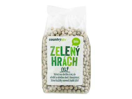 Hrách zelený celý COUNTRY LIFE BIO 500 g