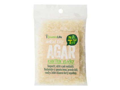 Mořské řasy Agar kanten vločky COUNTRY LIFE 30 g