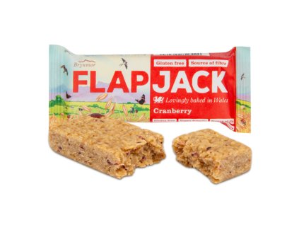 Flapjack ovesný brusinka bezlepkový BRYNMOR 80 g