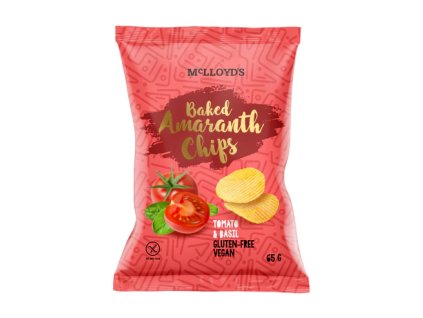 Lupínky amarantové rajče a bazalka bezlepkové 65 g MCLLOYD´S
