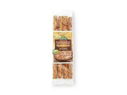 Tyčinky špaldové se lnem BIOLINIE BIO 60 g