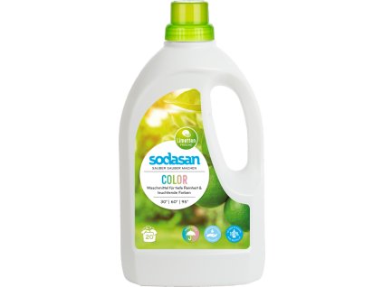 Prostředek prací tekutý COLOR Limetka SODASAN 1,5 l