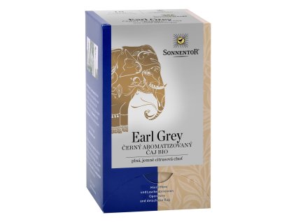 Vybraný Earl Grey - aromatizovaný černý čaj BIO 18x1,5 g SONNENTOR