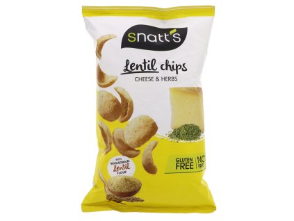 SNACK Čočkový chips sýr, bylinky 85 g SNATT'S