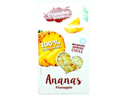 Ovoce lyofilizované ananas kousky 20 g CRUNCHY SNACK