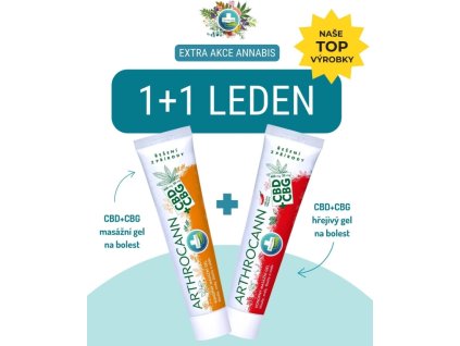 ARTHROCANN gel masážní s CBD+CBG 75 ml