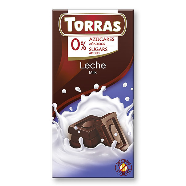 Fotografie Čokolada mléčná TORRAS 75 g