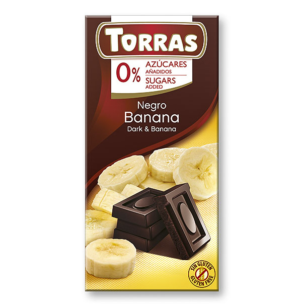 Fotografie Čokolada s bananem TORRAS 75 g