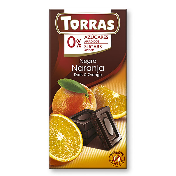 Fotografie Čokolada s pomerančem TORRAS 75 g