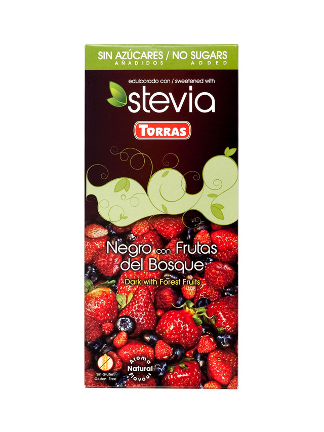 Fotografie Čokoláda Stevia s lesním ovocem TORRAS 125 g