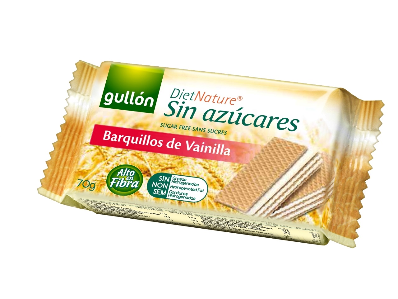 Vafle vanilkove bez cukru GULLON 60 g