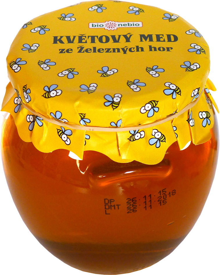 Fotografie Květový med ze Železných hor bio*nebio 650 g