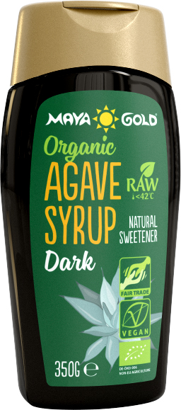 Sirup z agáve tmavý Maya Gold 250 ml (=350 g) BIO