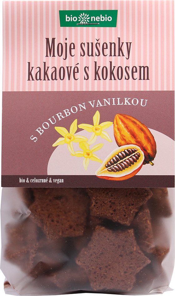 MOJE SUŠENKY kakaové s kokosem bio*nebio 130 g BIO